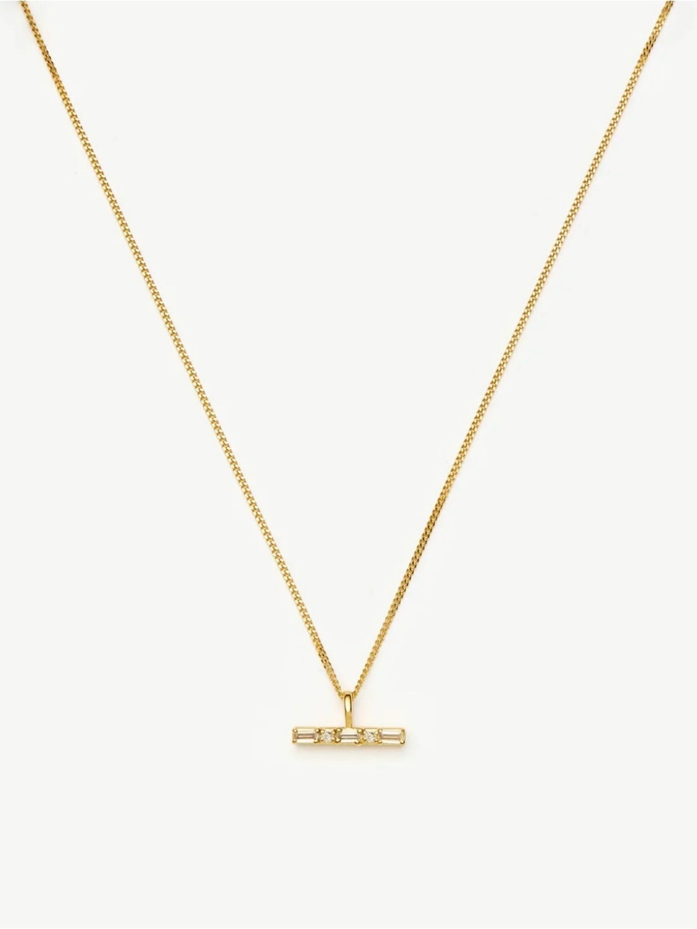 Missoma Lucy Williams TBar Stone Pendant Necklace